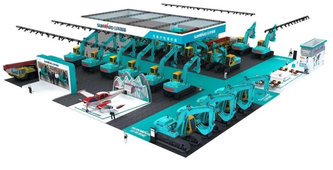 进场布展！2021年长沙国际工程机械展倒计时，鸿运国际智能展区亮点提前剧透