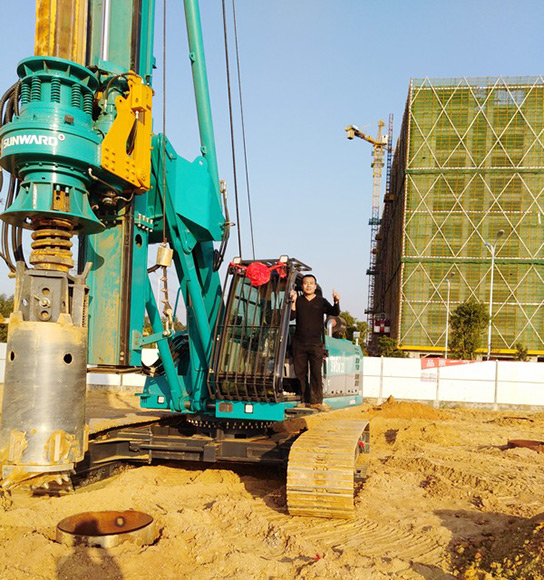 跨行创业，，鸿运国际智能旋挖钻十个月帮他回本！！