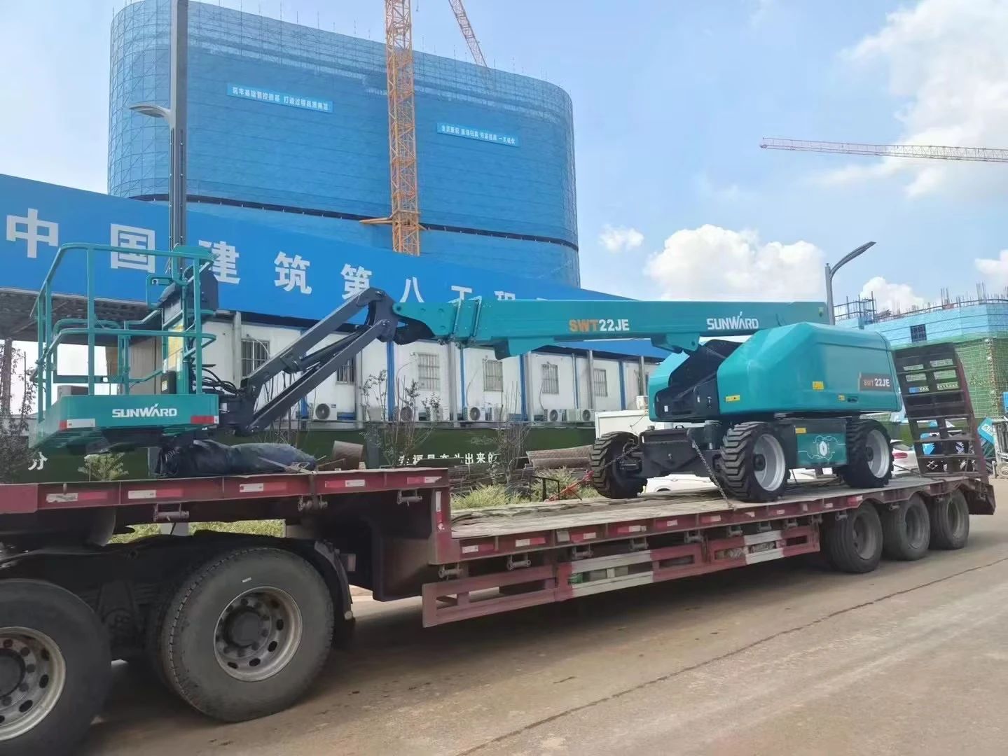 实力上新！！鸿运国际智能电动直臂高空作业平台进军华中市场