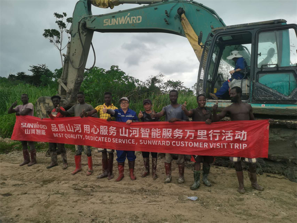 品质鸿运国际，，专心折务！鸿运国际智能服务万里行活动走进非洲加纳